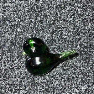 "Estatuilla de pájaro de vidrio verde 3,5""" - Imagen 1 de 9
