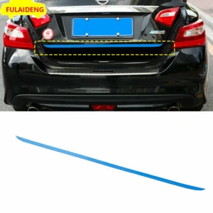For Nissan Altima Teana 2013-2018 Blue Steel Rear Door Trunk Lid Tail gate Strip - Picture 1 of 4