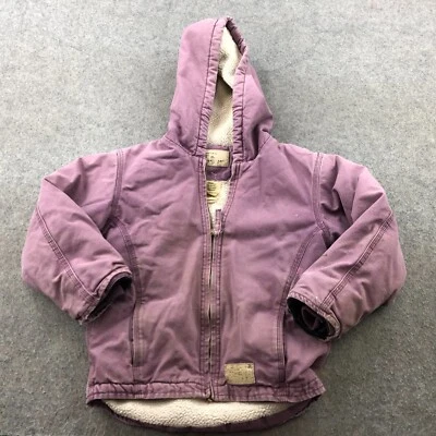 Chaqueta Schmidt Niñas Pequeña Rosa Abrigo Sólido Con Capucha Lona Ropa de Trabajo * Foto 1 de 4