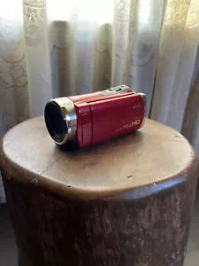 JVCKENWOOD Camcorder Everio 60X 229MP Dynamic Zoom Red GZ-E109-R - Picture 1 of 5