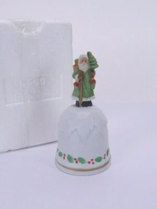 Enesco Santa Bell Bisque 5.25" Santa Claus Christmas Bell - Picture 1 of 6