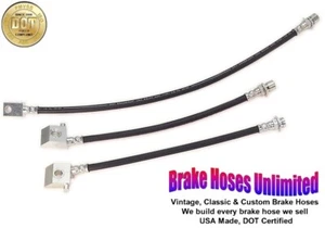 BRAKE HOSE SET Chevrolet Truck C20, 3/4 Ton, 1971 Early, with Leaf Springs - Picture 1 of 2