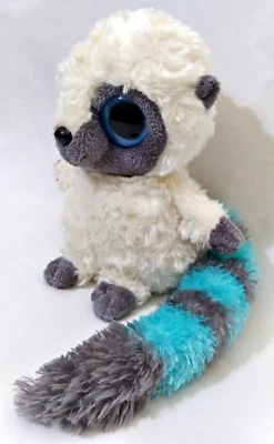 Aurora Lemur Plush Cream Gray Yoo Hoo Friends 7'' Sound Box Boing Blue Eyes - Image 1 of 4
