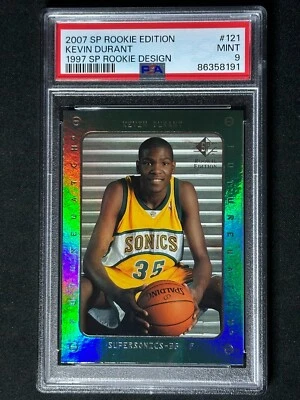 2007 SP Rookie Edition RC 1997 Design Kevin Durant #121 PSA 9 MINT Future Watch - Image 1 of 2