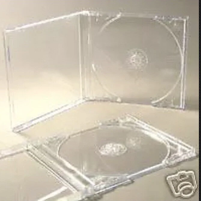 25 CD JEWEL CASES COMPLETE WITH CLEAR TRAYS *BRAND NEW*