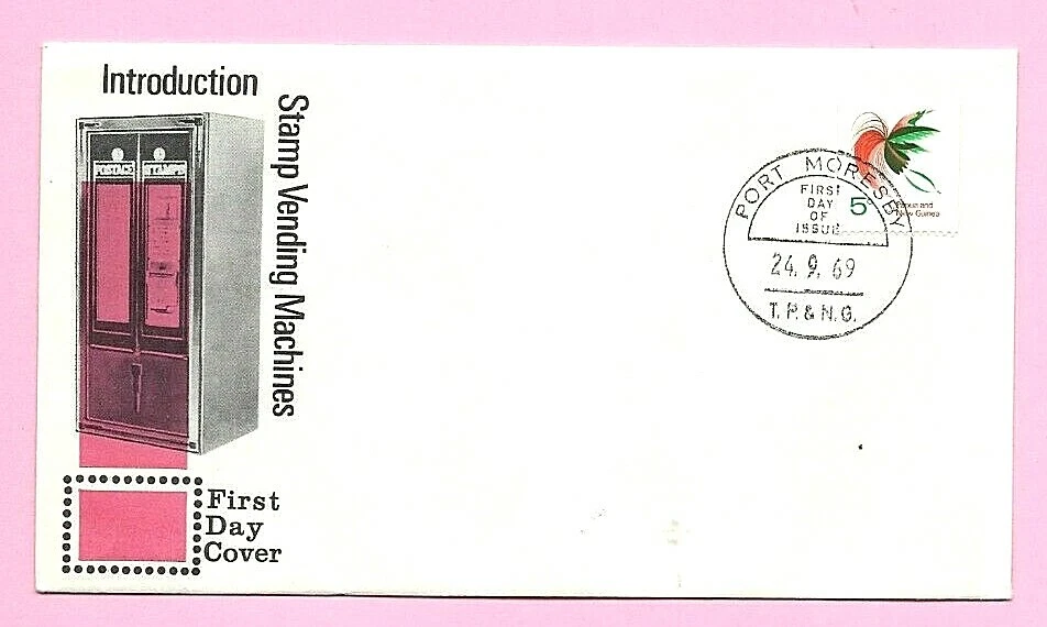 Venta de estampillas FDC de Papua Nueva Guinea 1969 - 5c. BIRD OF PARADISE Scott #292 - Fdi Foto 1 de 1