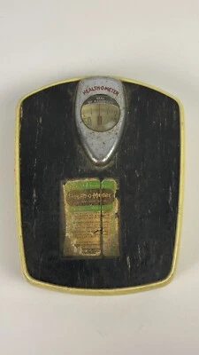 Vintage HEALTH-O-METER Bathroom FLOOR Scale BUBBLE Magnify GLASS RETRO MCM - Image 1 of 4