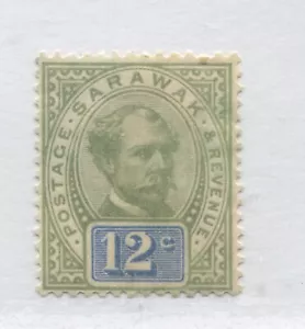 Sarawak 1888 12 cents mint no gum - Foto 1 di 1