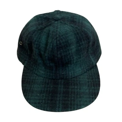 Sombrero de lana a cuadros Woolrich vintage nuevo con etiquetas hecho en EE. UU. resistente al aire libre Foto 1 de 4