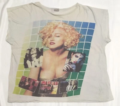 Vintage 90s Madonna Blonde Ambition T-shirt Tour Dick Tracy XL Foto 1 de 4