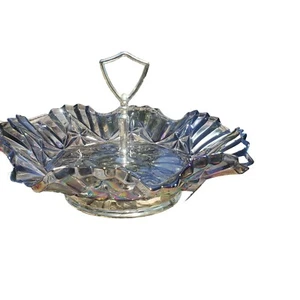 Federal Carnival Glas Pionier Obst Muster Servierschale mit Griff - Bild 1 von 17