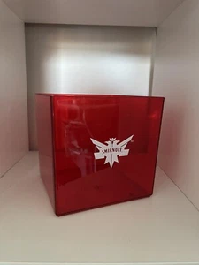Smirnoff Vodka Square Ice Bucket Red Plastic Bar Man Cave Home Pub - Picture 1 of 2