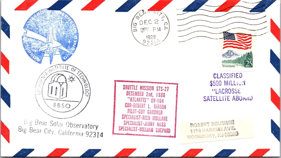 Dec 2 1988 - Big Bear Solar Observatory - Big Bear City, cA - F31798 - Image 1 of 2