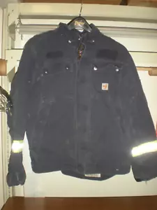 Carhartt FR 102182-410 Mens M-RG Full Swing Navy Blue Quilted Jacket #20l.09 #55 - Picture 1 of 4
