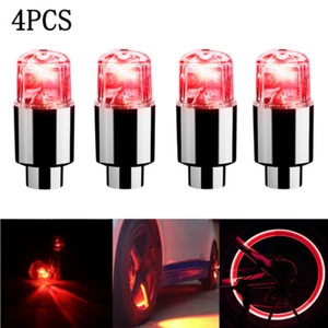4PCS Red LED Car Wheel Tire Tyre Air Valve Stem Light Caps Cover Accessories - Bild 1 von 12