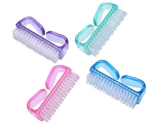 4 PCS Handle Nail Brush, Nail Cleaner, Finger/Fingernail Brush - Picture 1 of 3