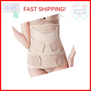 Postpartum Belly Wrap Band 3 in 1 Belt, C Section Girdle Support Recovery Waist - Picture 1 of 2