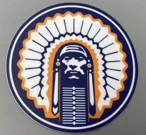 University of Illinois Sticker University Vinyl Outdoor / Indoor Chief Illiniwek - Picture 1 of 2