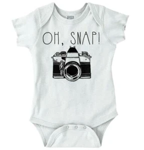 Oh Snap Funny Cute Attitude Sarcastic Gift Newborn Baby Boy Girl Infant Romper - Picture 1 of 5