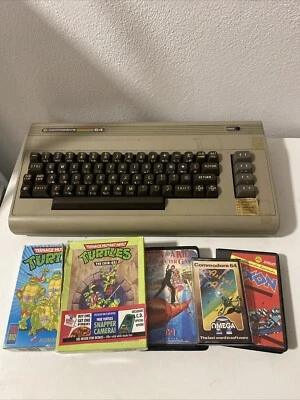 Commodore 64 Lotto Biscottone Computer + Giochi - Immagine 1 di 4