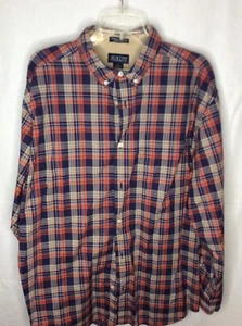 AUSTIN Clothing Hombre XL Manga Larga Cuadros Libre de Arrugas Resistente a Manchas #997 - Imagen 1 de 10