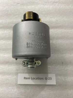 Hubbell Hbl21415a Locking Plug, 20/30 A, 250V Dc/600V Ac, 3 Poles, 3 Phase - Image 1 of 4