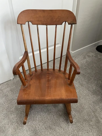 Vintage Nichols and Stone Windsor Rocking Chair Cover
