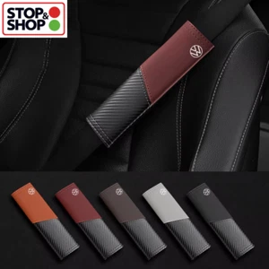 Seatbelt Shoulder Pad Cover for VW GTI Rline Golf Polo Passat Tiguan UK POST - Picture 1 of 16