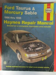 Ford Taurus & Mercury Sable Haynes Auto Repair Manual 1986-1995 - Picture 1 of 4