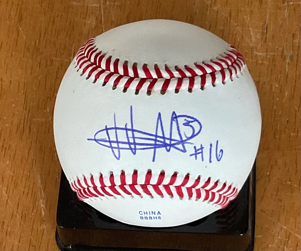 Victor Mederos Los Angeles Angels Signed Autograph Baseball - Image 1 of 1
