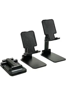 Foldable Phone Stand for Desk Height Adjustable Cell Phone Holder Portable  - Picture 1 of 3