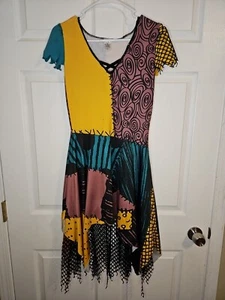 The Nightmare Before Christmas Gr. S Small Sally Halloween gezacktes Kleid Netz - Bild 1 von 3