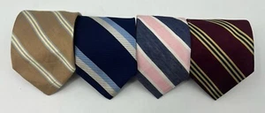 Menge 4 Vintage Herren Brooks Brothers Seide Leinen Mischung Krawatten Krawatten - Bild 1 von 6