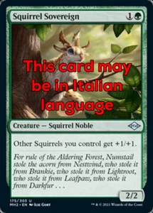 MTG SQUIRREL SOVEREIGN EXC - SCOIATTOLO SOVRANO - MH2 - MAGIC - Picture 1 of 1