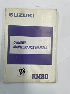 OEM 1988 Suzuki RM80 Owners Maintenance / Service Manual # 99011-02B22-03A - Picture 1 of 19