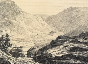 wales Landscape Pont Clydach Carmarthenshire print J G Wood 1813 - Picture 1 of 3