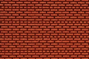 Chooch ~ Flexible Dark Red Brick Wall Sheet 2-Pack Small 3-3/4 x 11-1/2" ~ 8621 - Picture 1 of 1