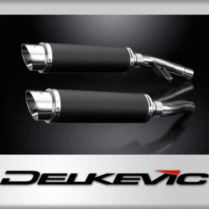 TRIUMPH SPRINT EXECUTIVE 350mm CARBON ROUND BSAU SILENCER EXHAUST KIT - Picture 1 of 4