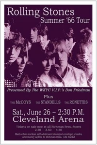The Rolling Stones 66' Locandina concerto di Cleveland - Foto 1 di 2