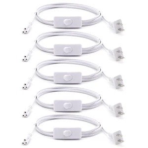 T5 T8 6ft US Plug Power Cable Extension Cord with Switch for Integrated Led Tube - Picture 1 of 9