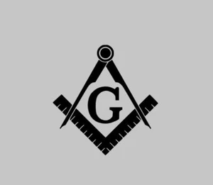 Freemason Logo Vinyl Decal Sticker Masonic Vinyl Car or Truck or Cooler Decal - Picture 1 of 1