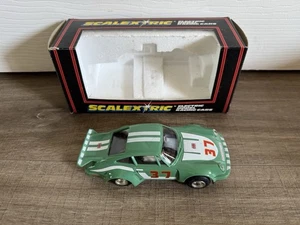 Vintage Boxed Scalextric Car C.295 Porsche Turbo, Green, in Good Condition - Picture 1 of 6
