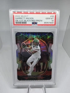 2022 PANINI SELECT DIE-CUT BLACK/RED PRIZM #88 GARRETT WILSON ROOKIE RC PSA 10 - Picture 1 of 4