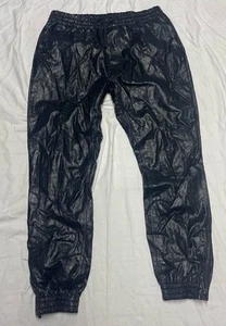 Y2k Rare SOUTHPOLE Jogginghose Hose Schwarz Kunstleder Schlangenleder Style Herren XXL - Bild 1 von 17
