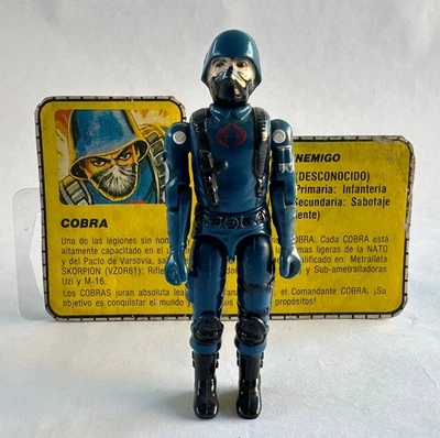 GI JOE COBRA SOLDADO CON FICHA PLASTIRAMA ARGENTINA AÑOS 80 COMPLETO Foto 1 de 4