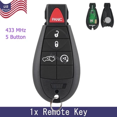 For 2008 2009 2010 2011 2012 2013 Dodge Charger Keyless Entry Remote Car Key Fob - Image 1 of 4