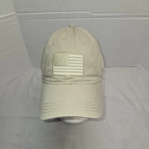 Academy sports outdoors American Flag Hat Baseball Khaki Euc Adjustable Strap - Picture 1 of 6