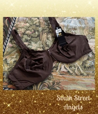 SUJETADOR CON AROS VINTAGE WACOAL 85813 MARRÓN CASTAÑO ~ TALLA 42C Foto 1 de 4