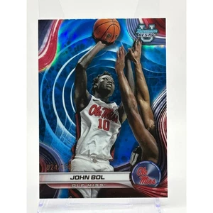 2024-25 Bowmans Best University JOHN BOL Blue Refractor 24/150 SP Ole Miss - Picture 1 of 2