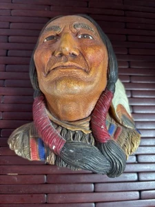 Vintage "SITTING BULL" LEGEND PRODUCTS Indianer Wandbild - Bild 1 von 3
